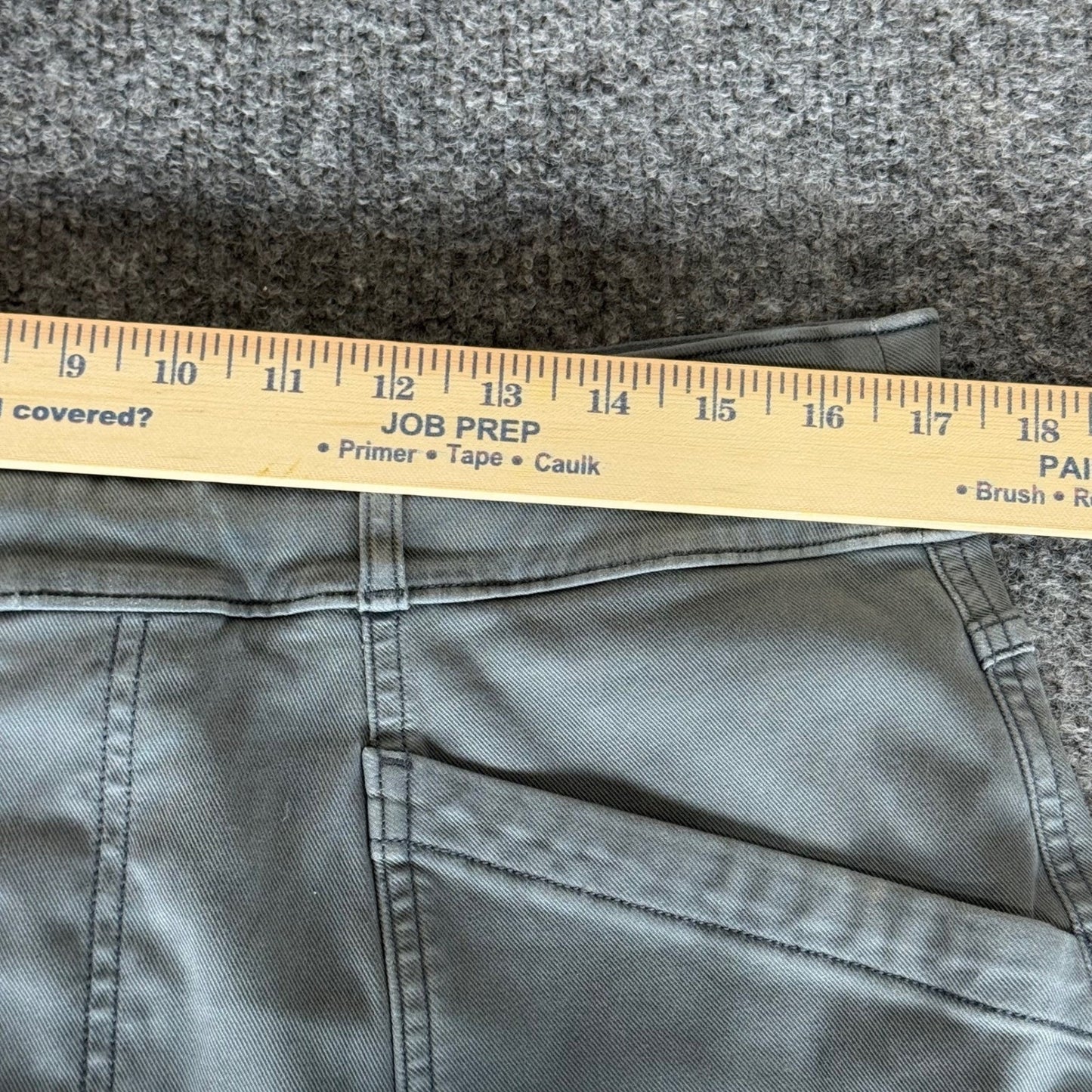 SPANX Stretch Twill Straight Leg Pants Womens 34x30 Green Casual Comfort Fit