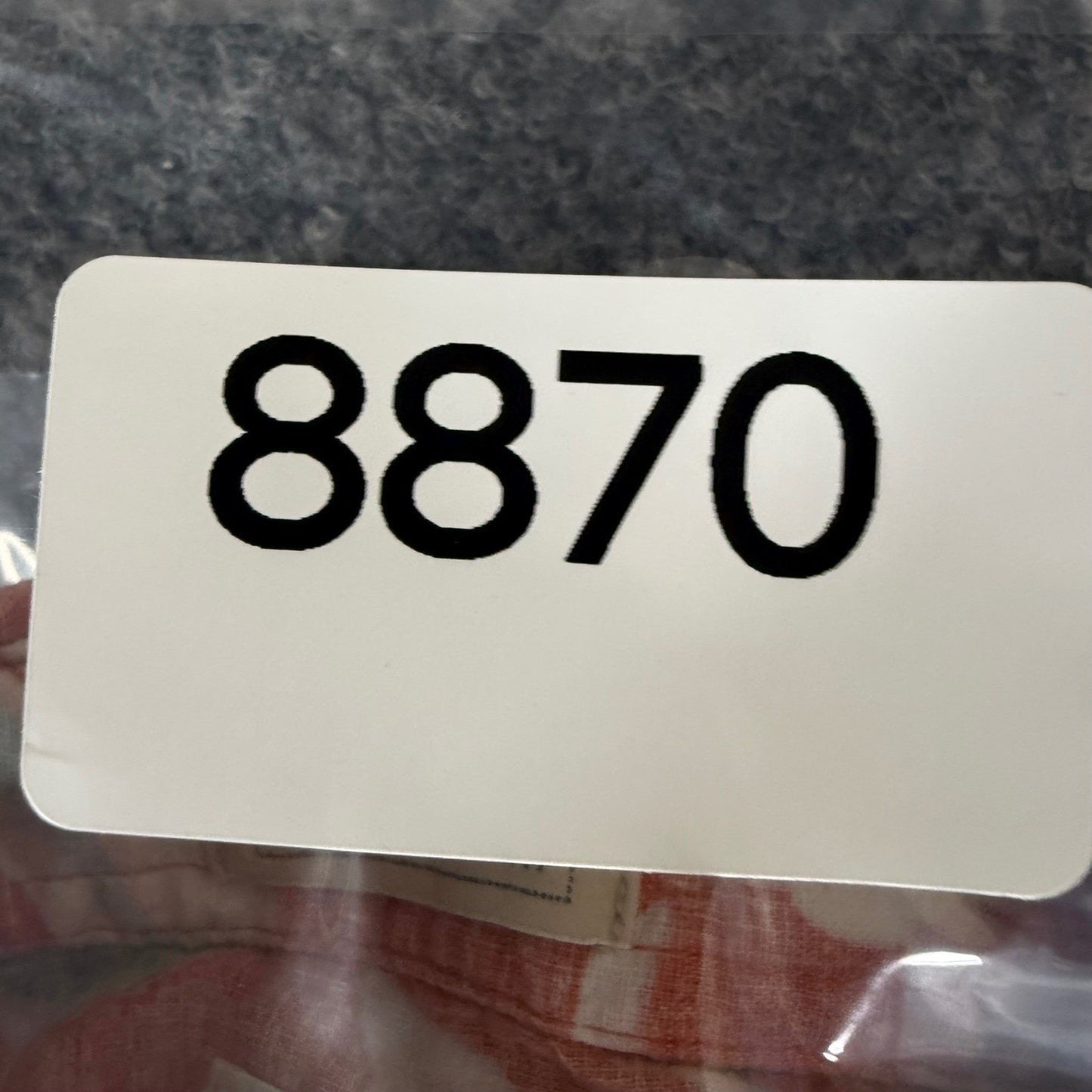 Faherty Breeze Shirt Mens Small Orange Floral Linen Blend Short Sleeve Button Up