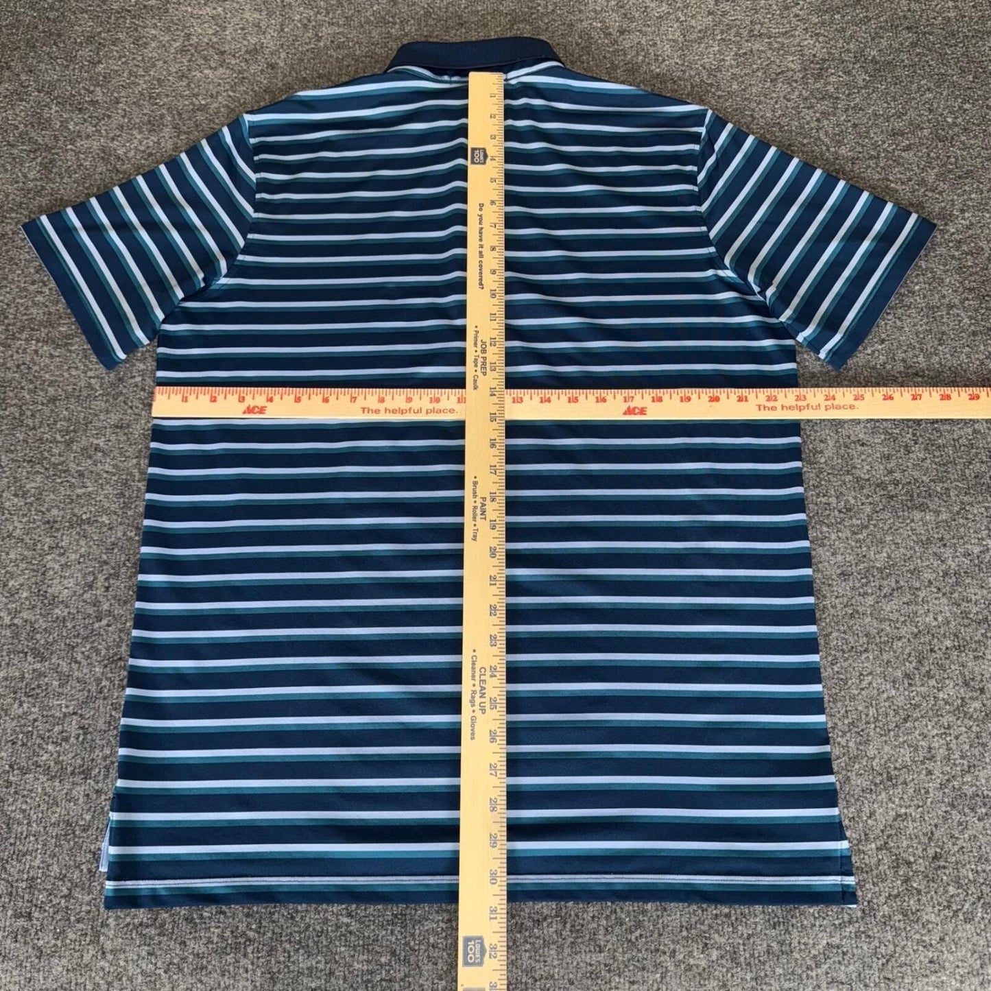 Greyson Golf Polo Shirt Mens L Striped Lightweight Short Sleeve Performance Top