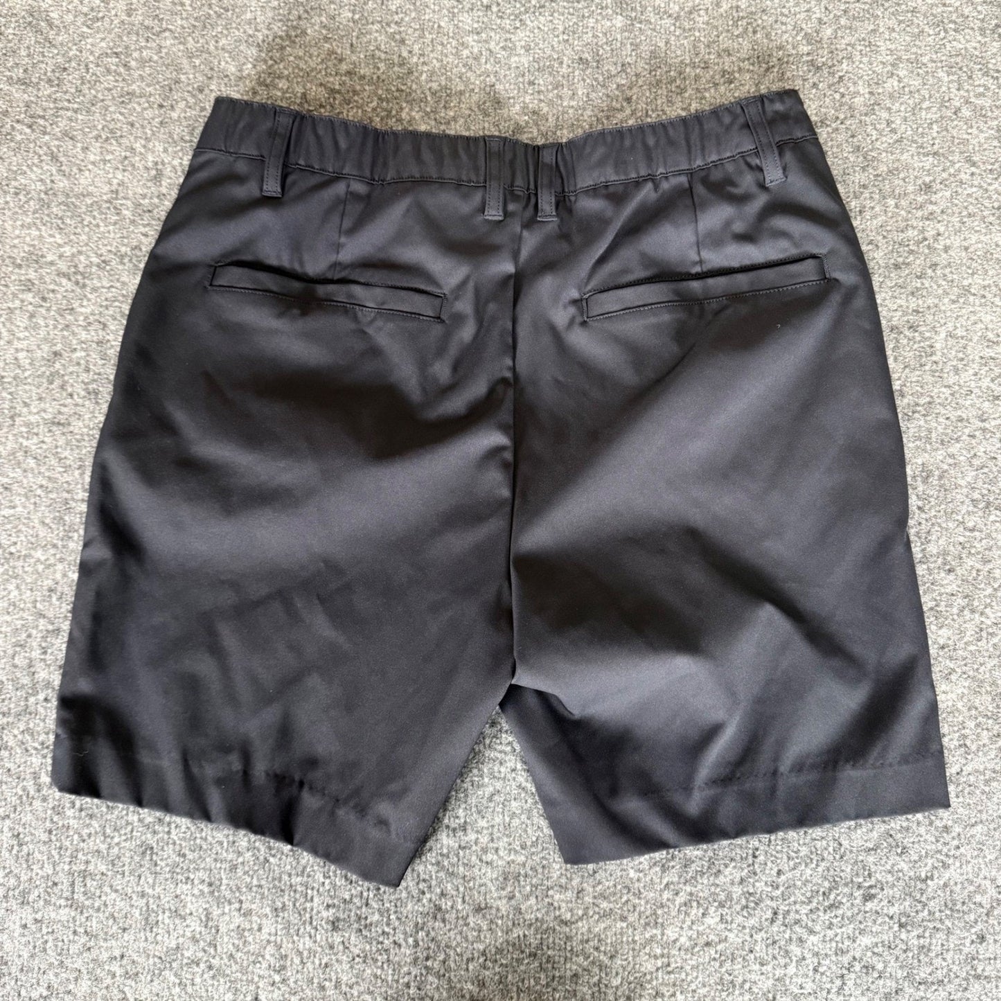 BYLT Shorts Mens 34 Black Chino Casual Golf Flat Front Streetwear Everyday