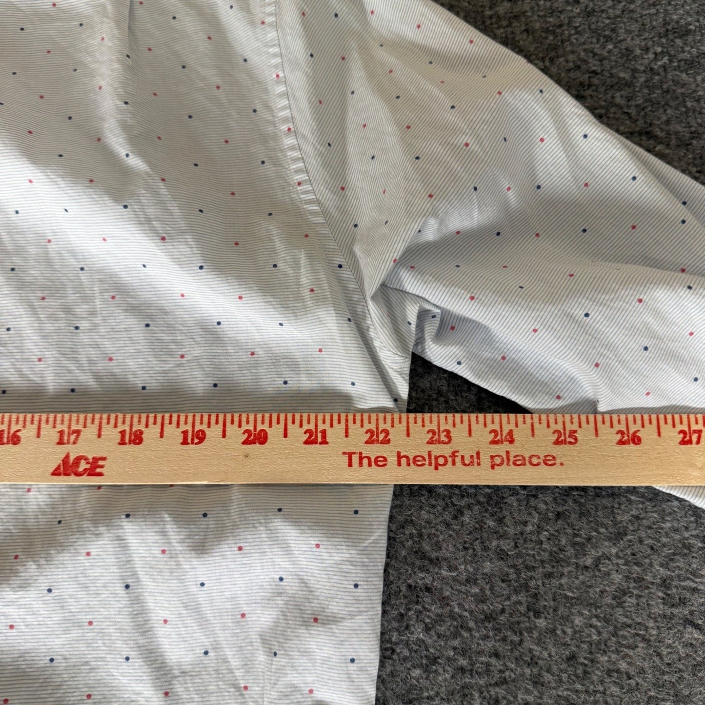 Bonobos Shirt Men Large Slim Fit Ditsy Dot Long Sleeve Button Down Office Casual