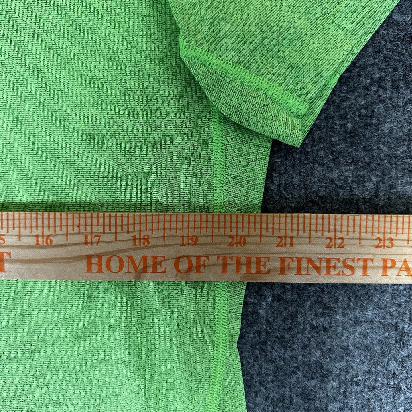 Gymshark Shirt Men Large Green Short Sleeve Crew Neck Stretch Workout Gym Hi Vis