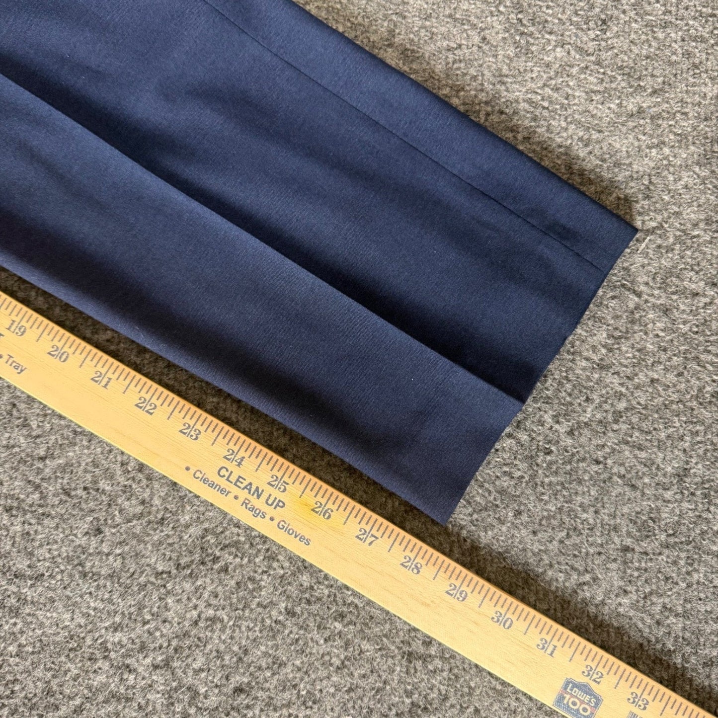 Calvin Klein Mens Slim Fit Dress Pant Navy Blue Flat Front Trousers 34x28 Casual