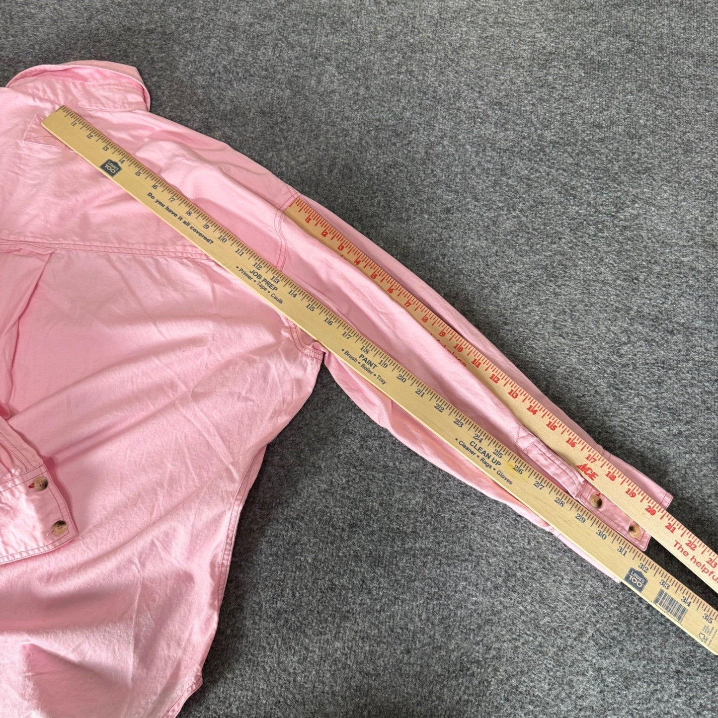We The Free Free People Mens 2XL Pink Cotton Button Up Shirt Long Sleeve Casual