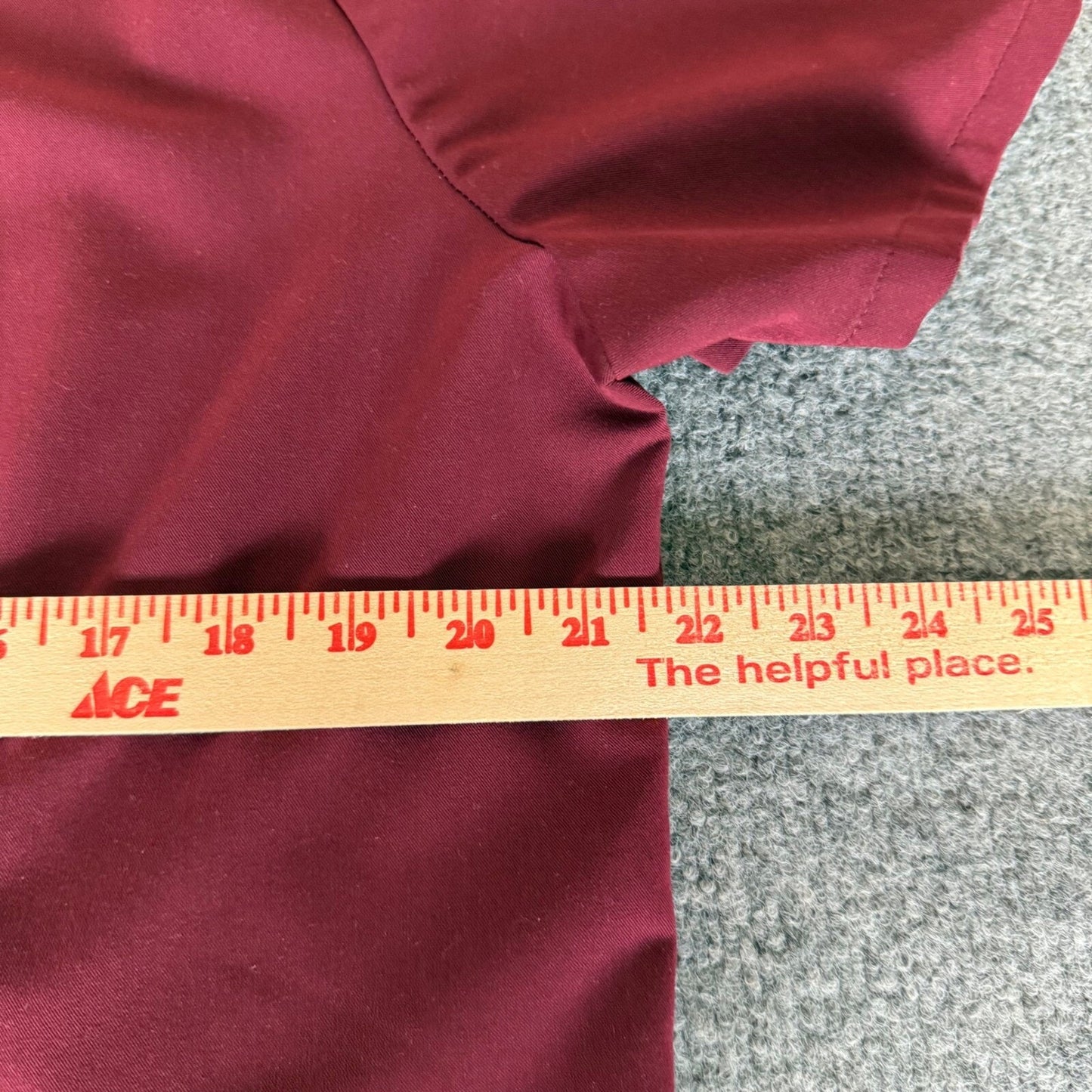 FIGS Catarina Scrub Top Womens XL Burgundy V-Neck Short Sleeve Medical Uniform