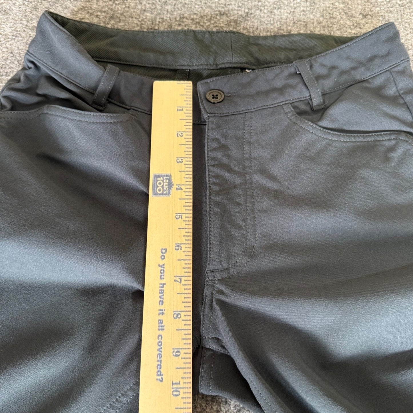 Outlier Pants Mens 28x30 Gray Stretch Moisture Wicking Performance Chinos