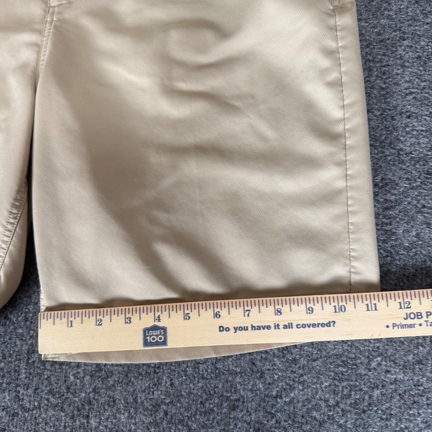 johnnie-O Shorts Mens 36 (37) Beige Golf Casual Stretch Lightweight Performance