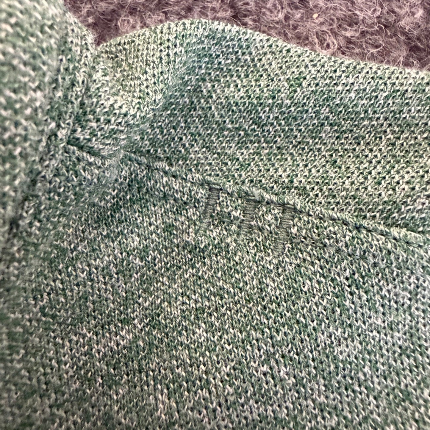 Lululemon Polo Shirt Mens Small Heathered Green Short Sleeve Athletic