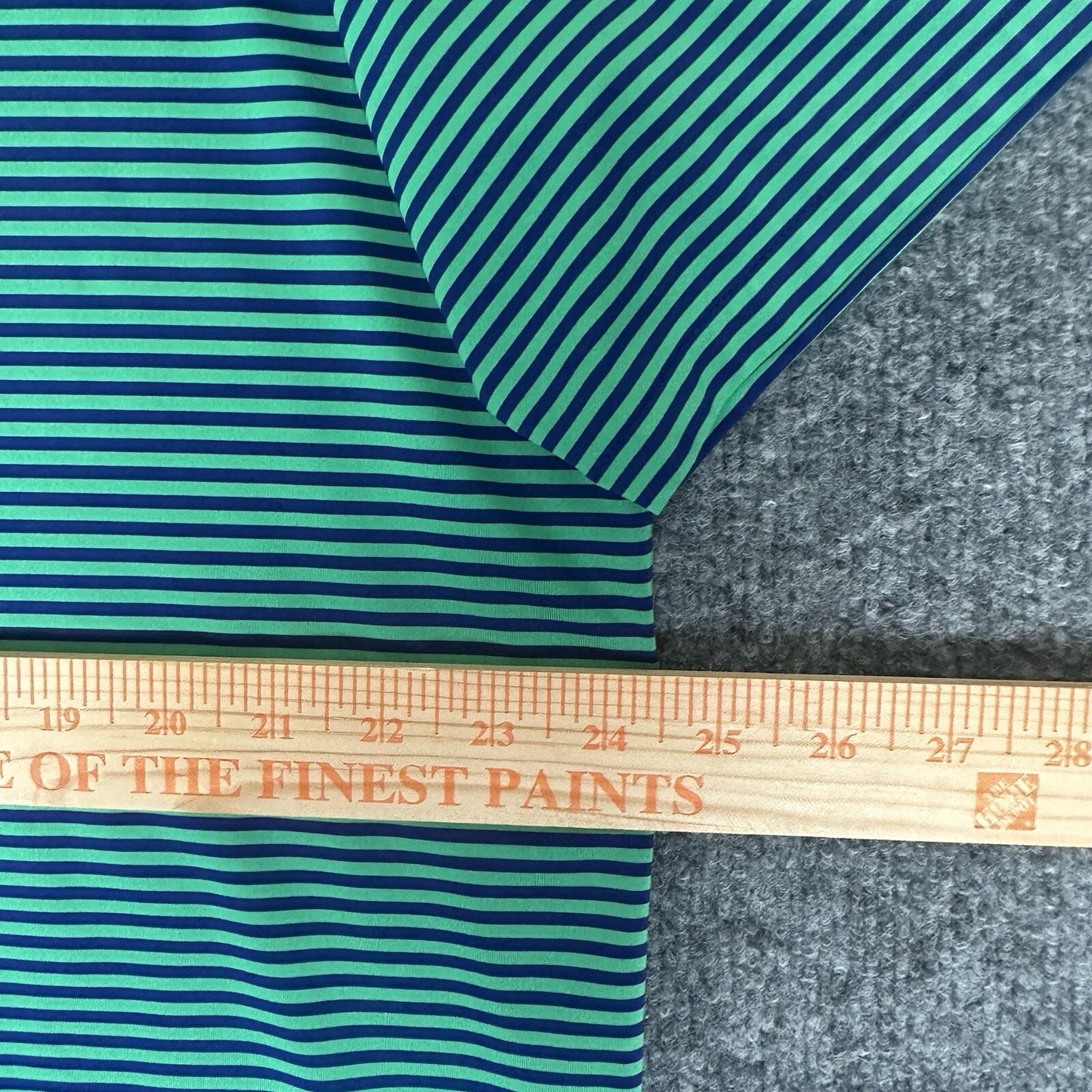 RLX Ralph Lauren Polo Shirt Mens XL Green Blue Striped Golf Short Sleeve Stretch