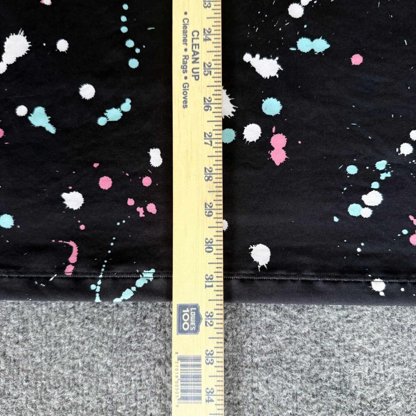 Byrdgang Mens 2XL Black Paint Splatter Performance Polo Shirt Short Sleeve Top