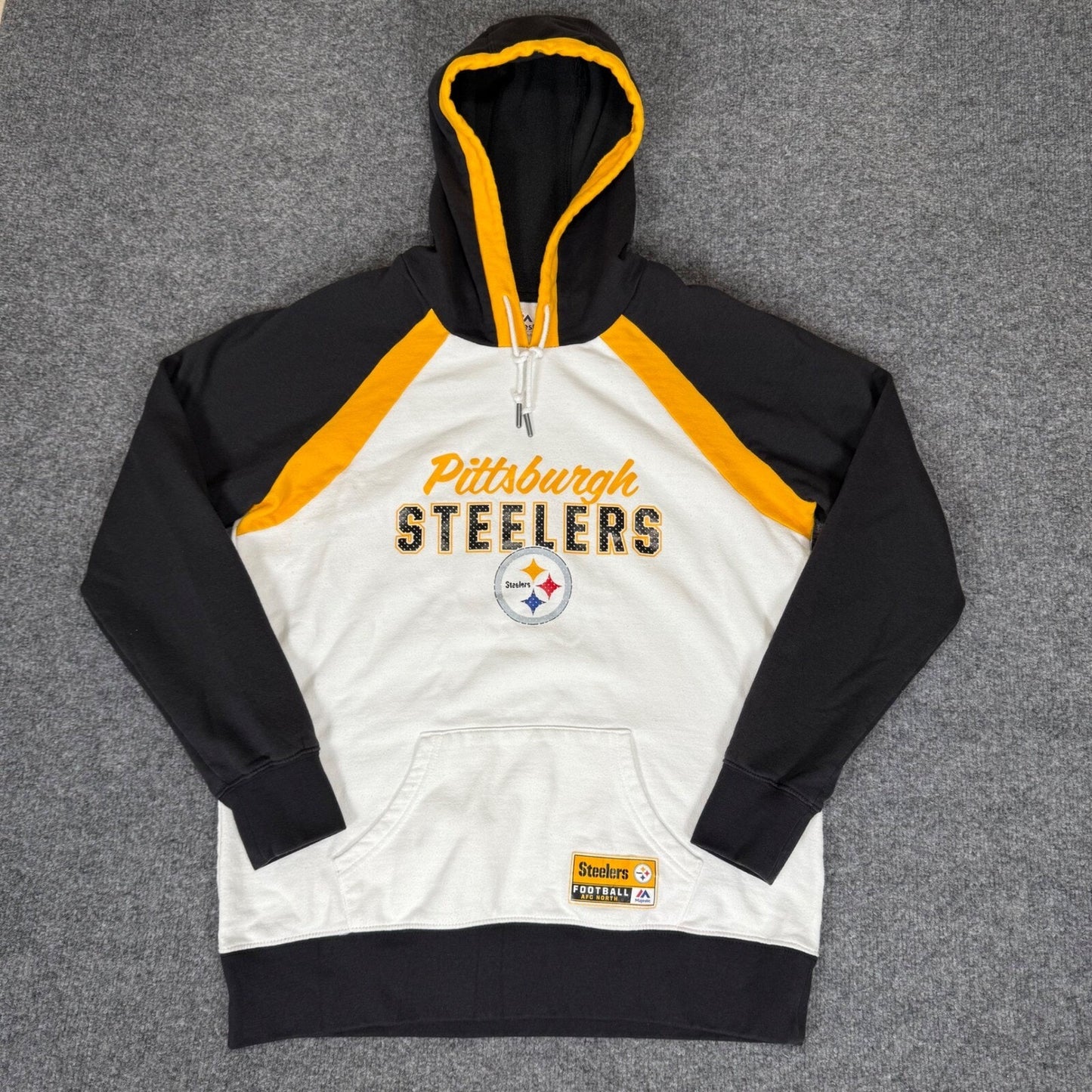 Pittsburgh Steelers Hoodie Pullover Football Kids NFL Fleece Boys Youth Large