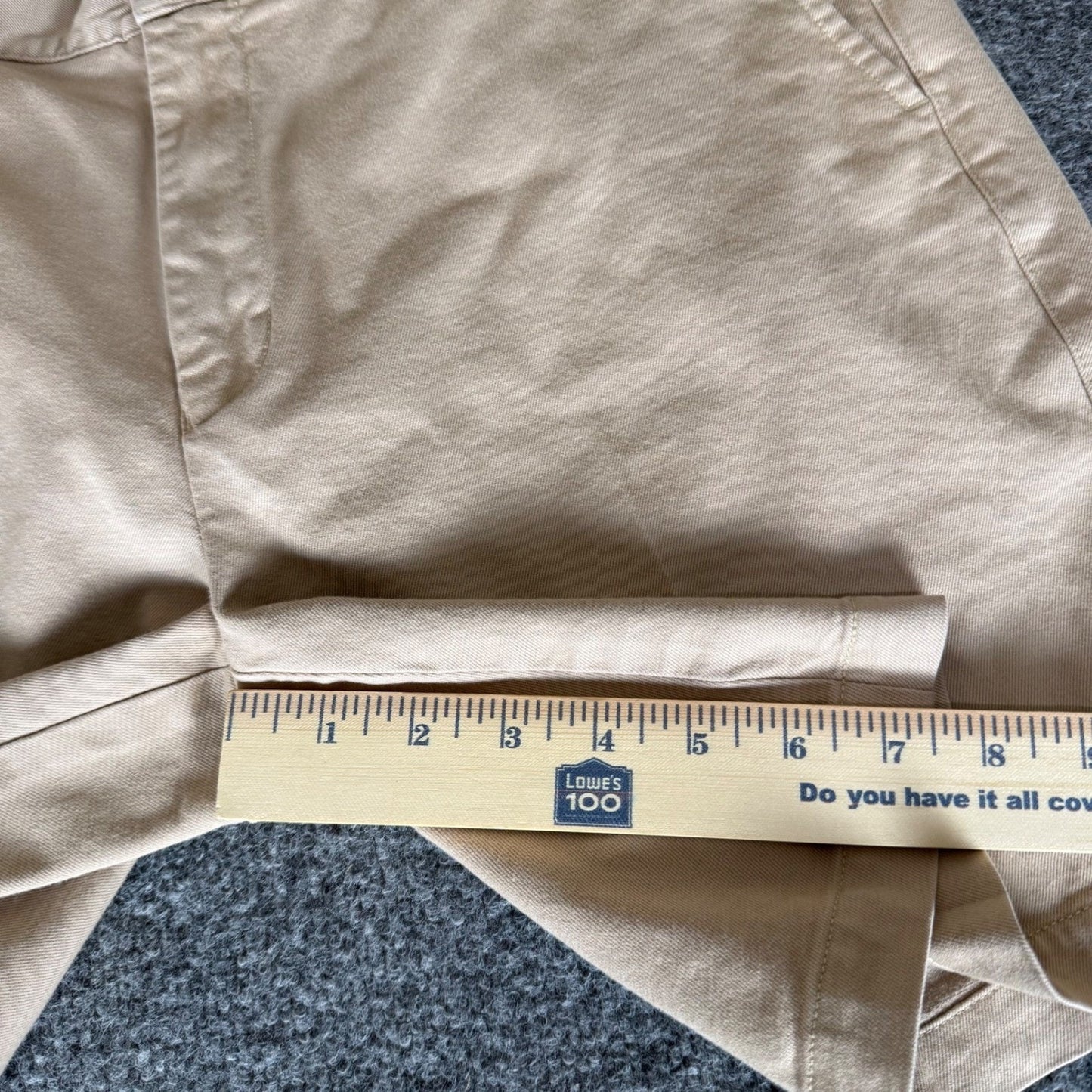 Peter Millar Pilot Twill Short Mens 34 Beige Chino Pima Cotton Flat Front Casual