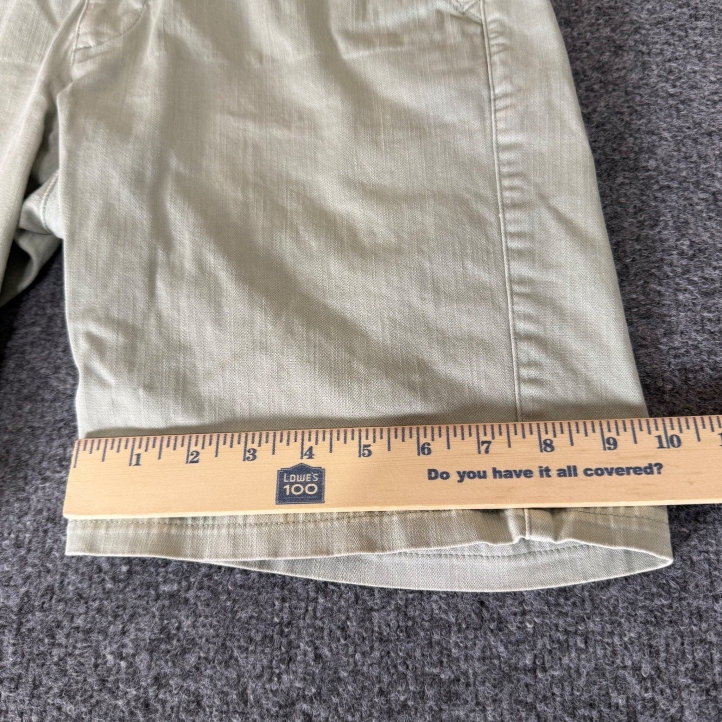 Wellen Shorts Mens Size 30 Green Chino Casual Summer Outdoor Everyday Comfort