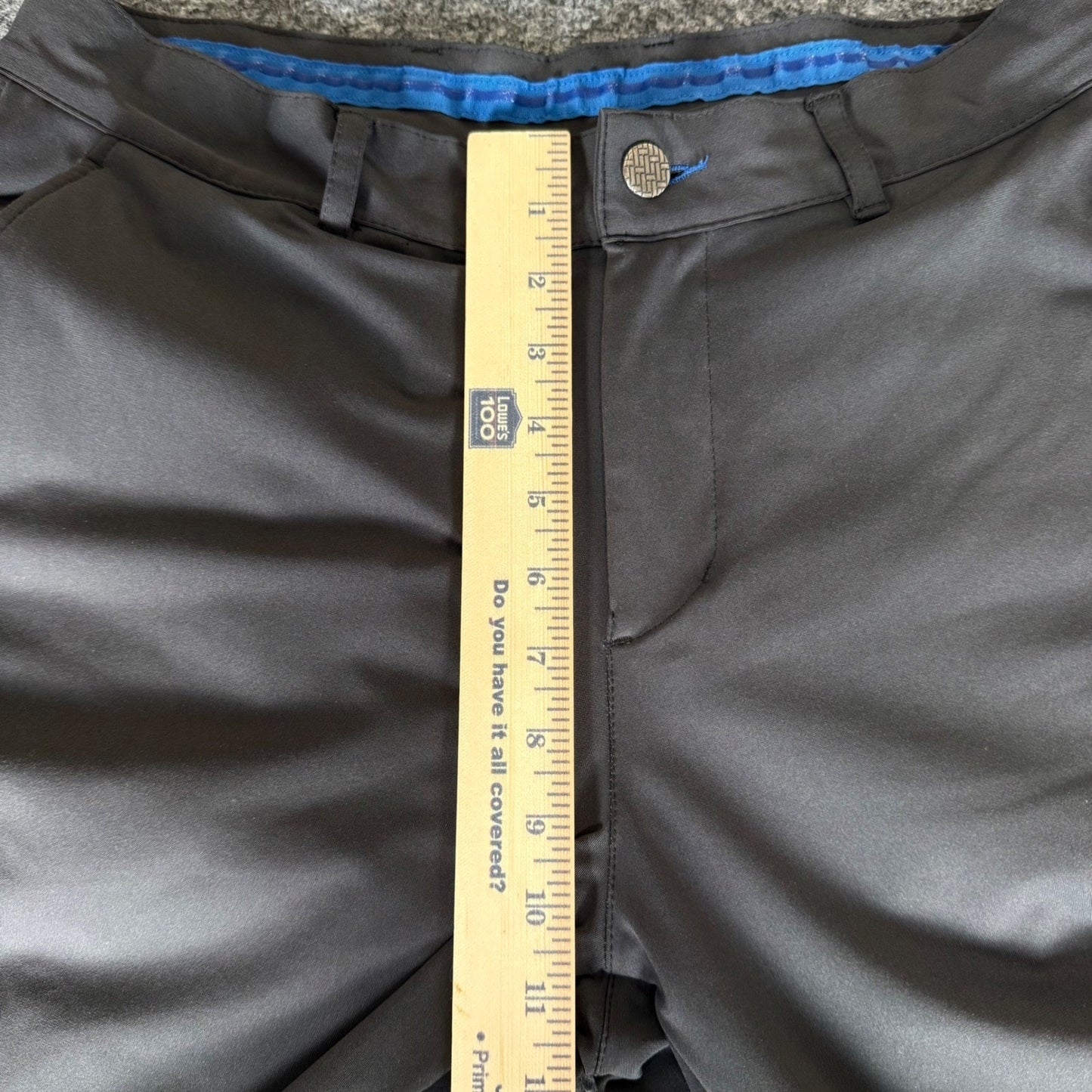 Twillory Performance Pants Mens 32x30 (33x28) Gray Tailored Fit Stretch Golf