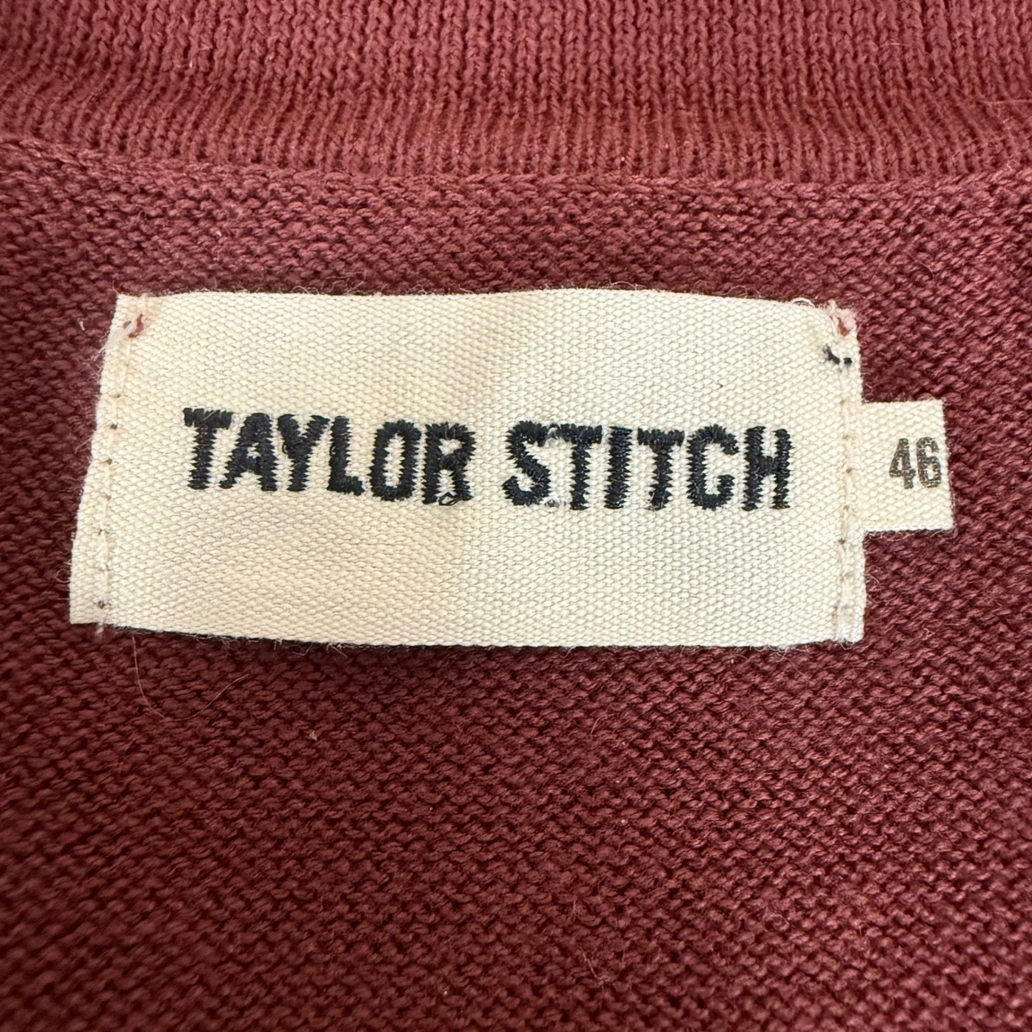 Taylor Stitch Mens Cherry Stripe Organic Cotton Knit 2XL Button Down Polo 46