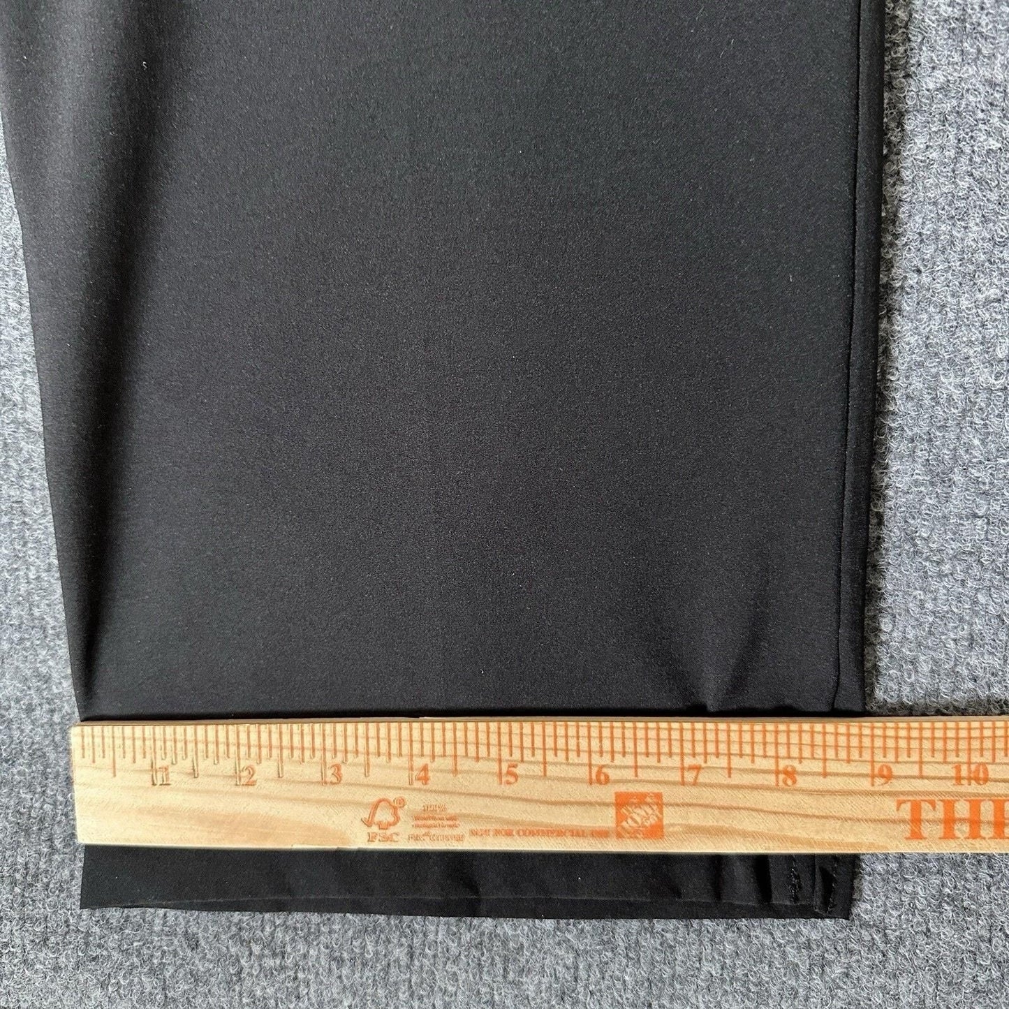 Short Par 4 Pants Mens 36x34 Black Golf Performance Casual Flat Front Chino