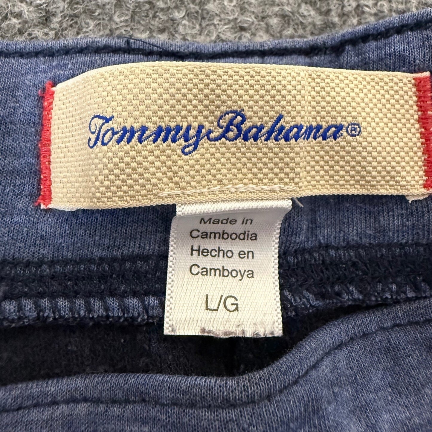 Tommy Bahama Lounge Pants Drawstring Knit Casual Comfy Blue Mens Large 35x29