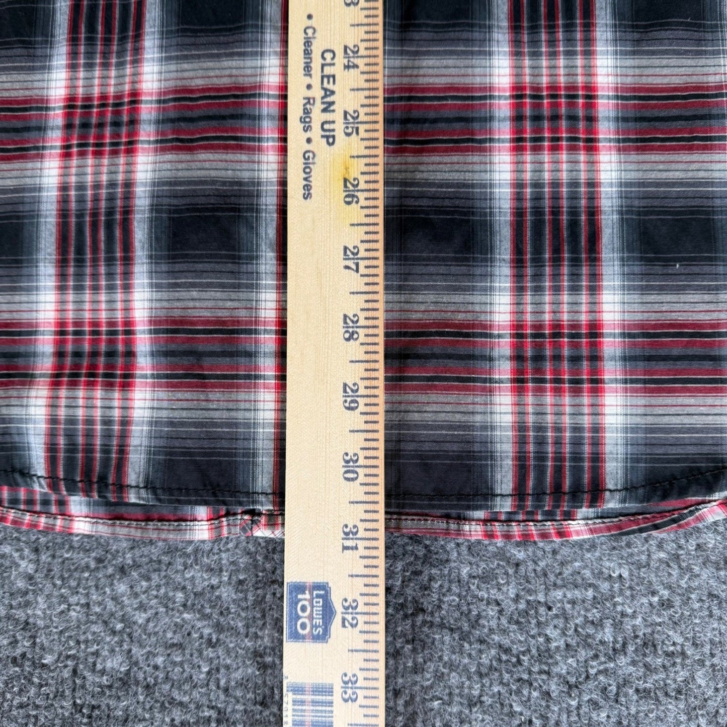 7 Diamonds Mens XXL Western Shirt Red Plaid Pearl Snap Cowboy VTG Short Sleeve