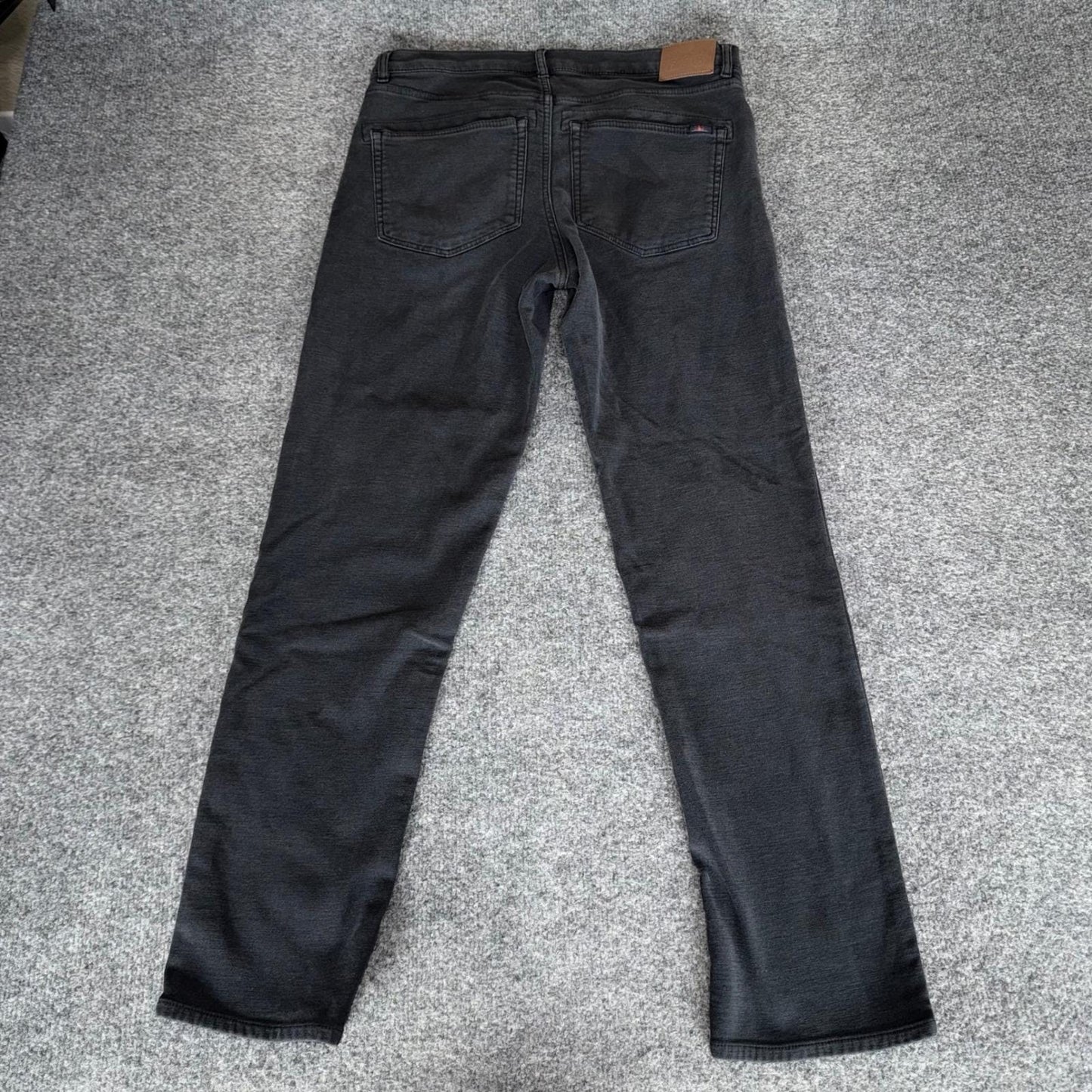 Faherty Brand Stretch Terry 5-Pocket Pant Onyx Black Mens 31x29 Denim Comfort