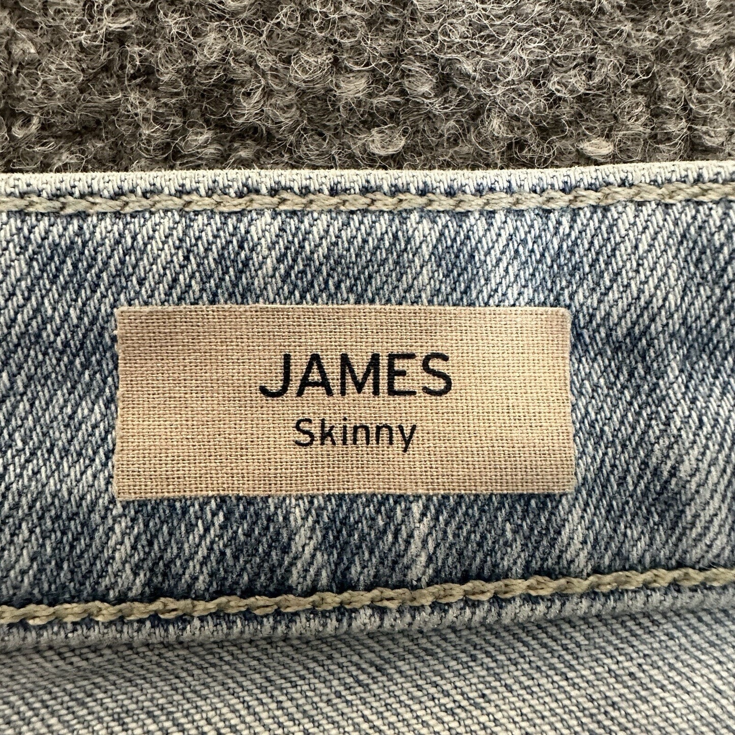 Mavi Jeans James Skinny Mens 37x27.5 Blue Denim Pants Light Wash Casual Mid Rise