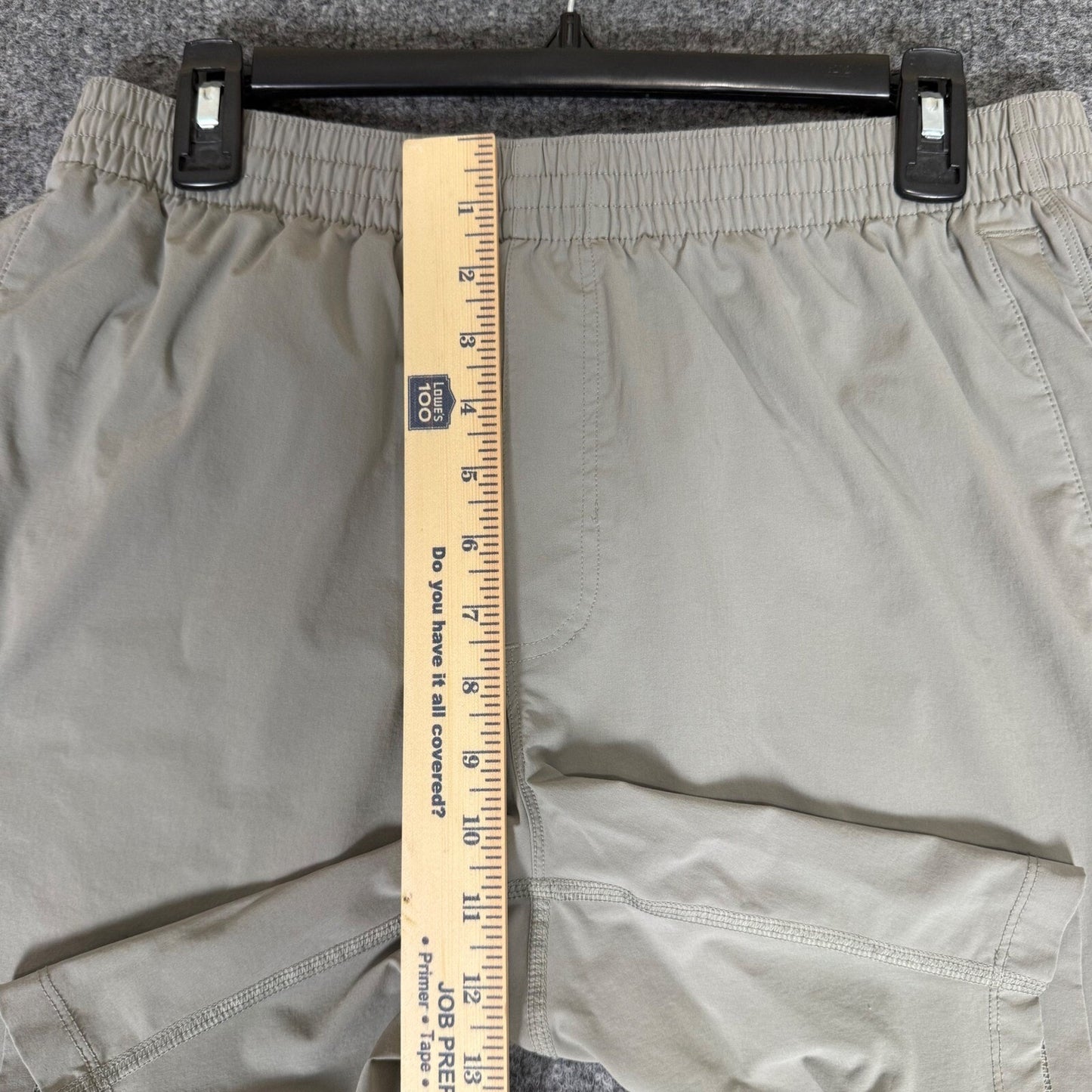 Bearbottom Hybrid Shorts Men's Large 31x7 Gray Elastic Waist Casual Stretch Gym