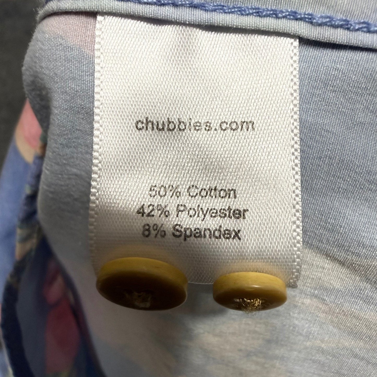 Chubbies Mens Large Popover Shirt Tropical Parrot Floral Short Sleeve Casual Fun