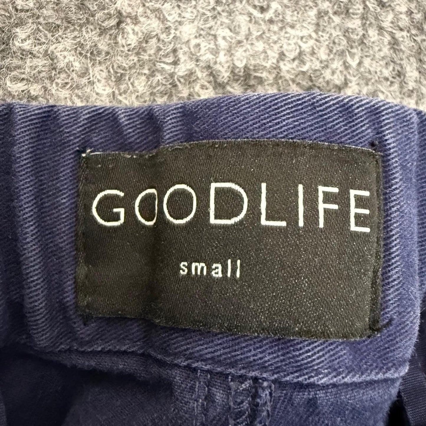 GOODLIFE Mens Navy Blue Drawstring Pants Small Casual Lounge Travel Comfort