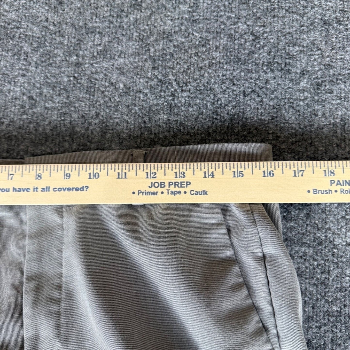 Calvin Klein Mens Dress Pants Gray Straight Leg Trousers 32x30 Office Classic