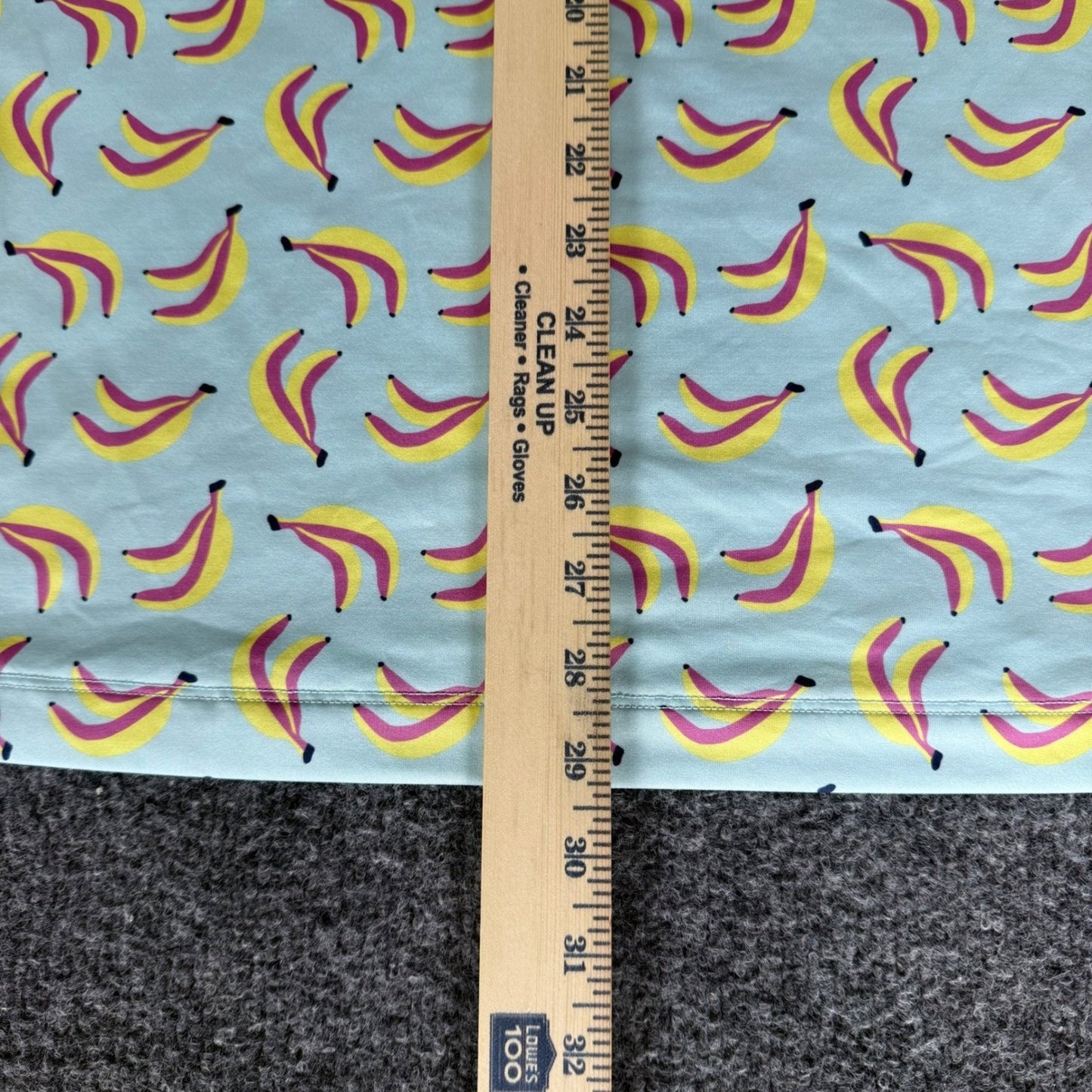 Bad Birdie Mens Large Banana AOP Golf Polo Shirt Short Sleeve Performance Casual