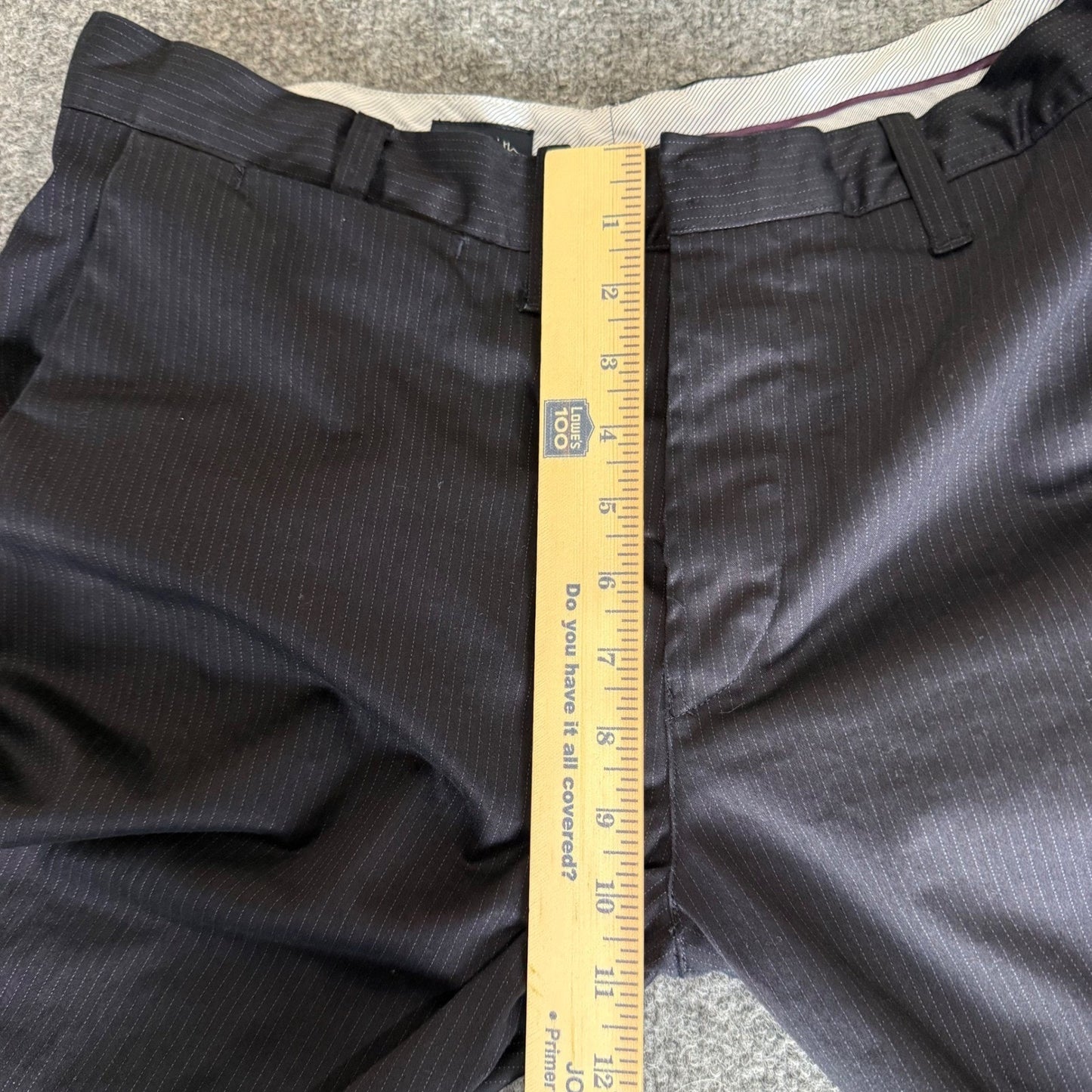 Paul Smith Dress Pants Mens 34x28 Black Pinstripe Straight Leg Business Casual