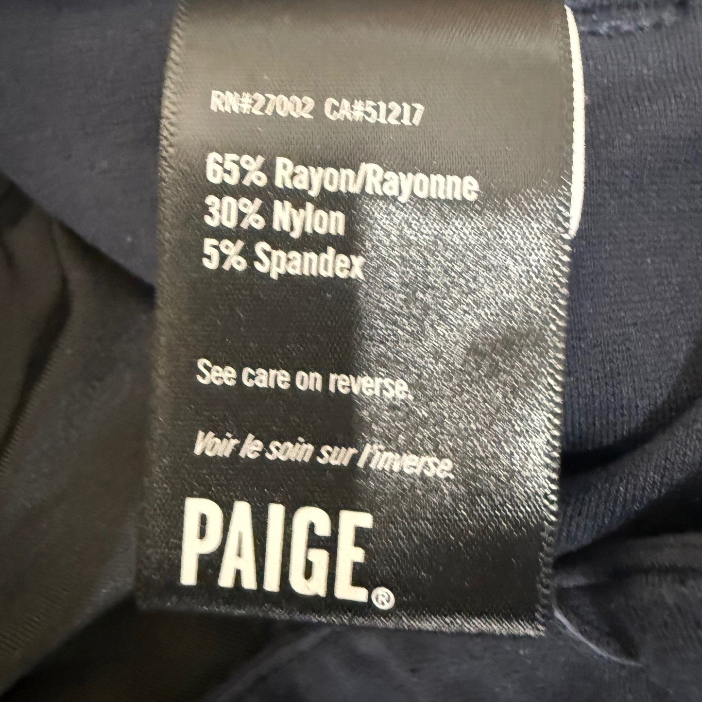 Paige Mens 30x30 Blue Rayon Blend Stretch Flat Front Chino Pants Casual Comfort