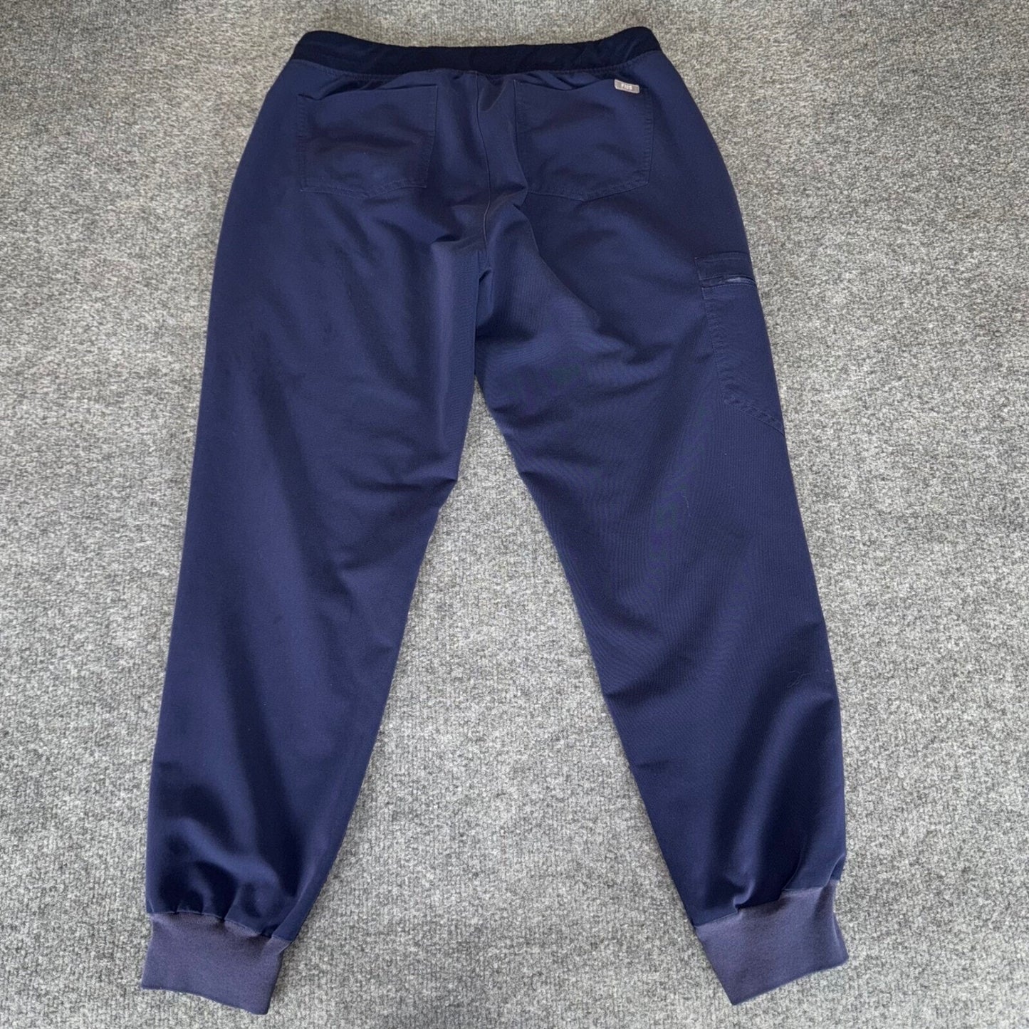 FIGS Zamora Jogger Scrub Pants Womens Large 31x28 Navy Stretch Medical Uniform