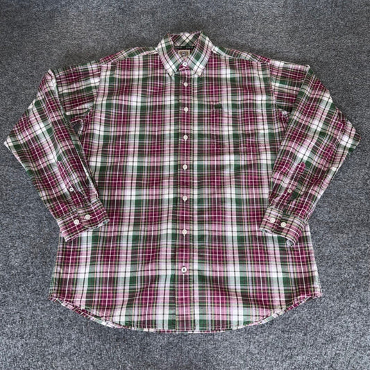 Cinch Western Plaid Shirt Mens Small Long Sleeve Button Down Cowboy Rodeo