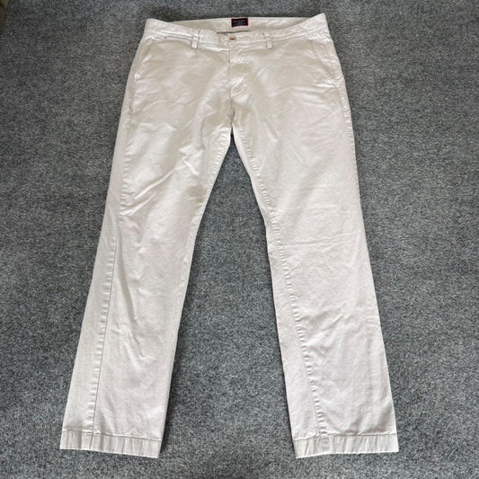 UNTUCKit Mens Chino Pants 35x30 (36x29) Gray Straight Fit Pima Cotton Casual