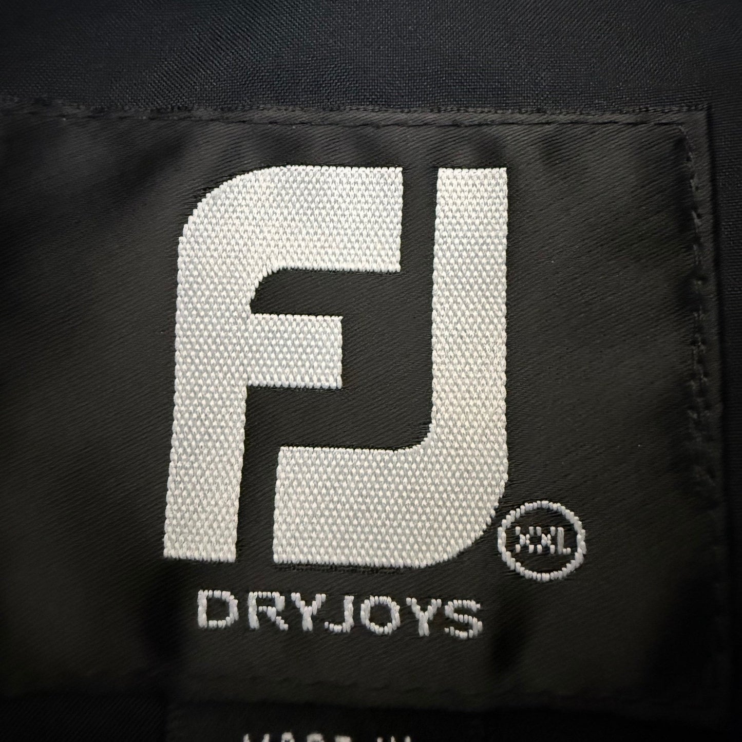 FootJoy DryJoys Golf Jacket Mens XXL Black Waterproof Rain Wind Performance