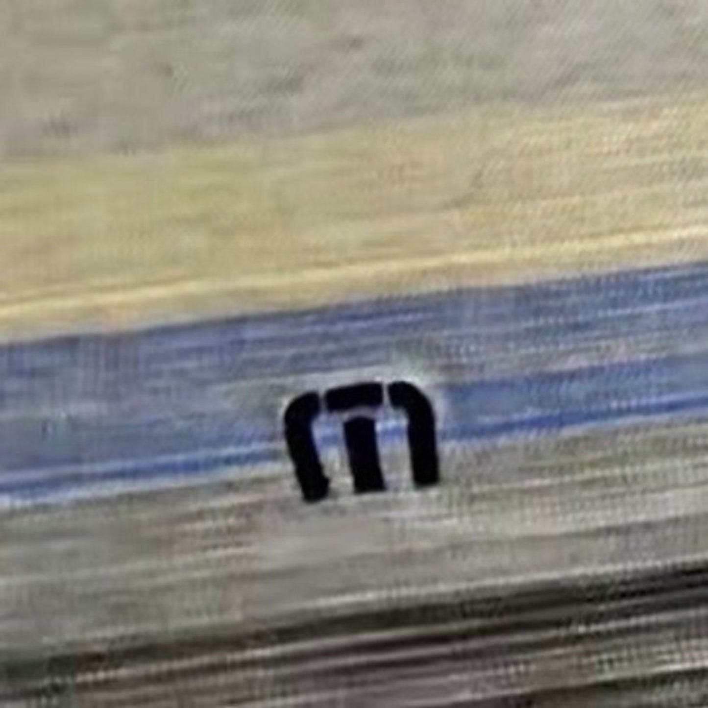 Travis Mathew Polo Shirt Mens M Gray Stripe Short Sleeve Golf Performance Casual