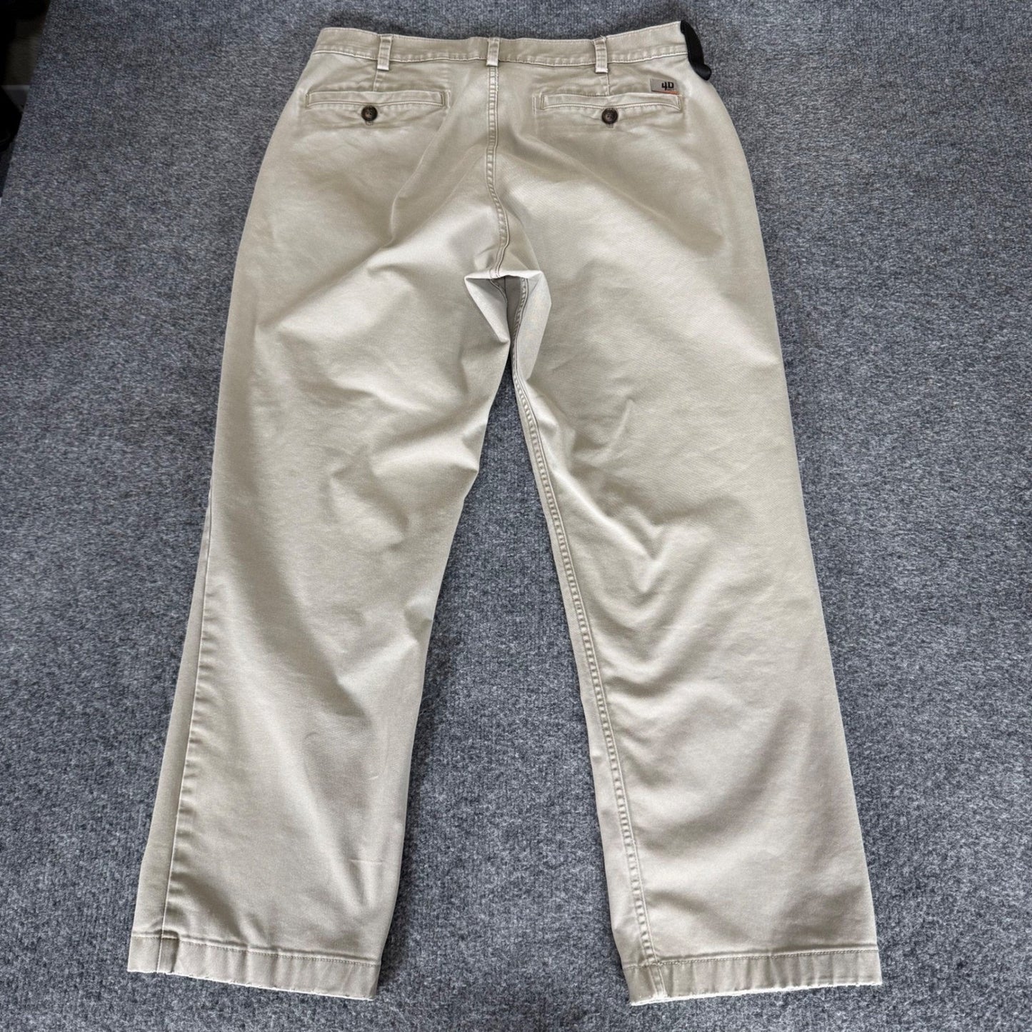 Duluth Trading 40 Grit Mens Pants 36x30 Beige Rugged Workwear Utility Durable