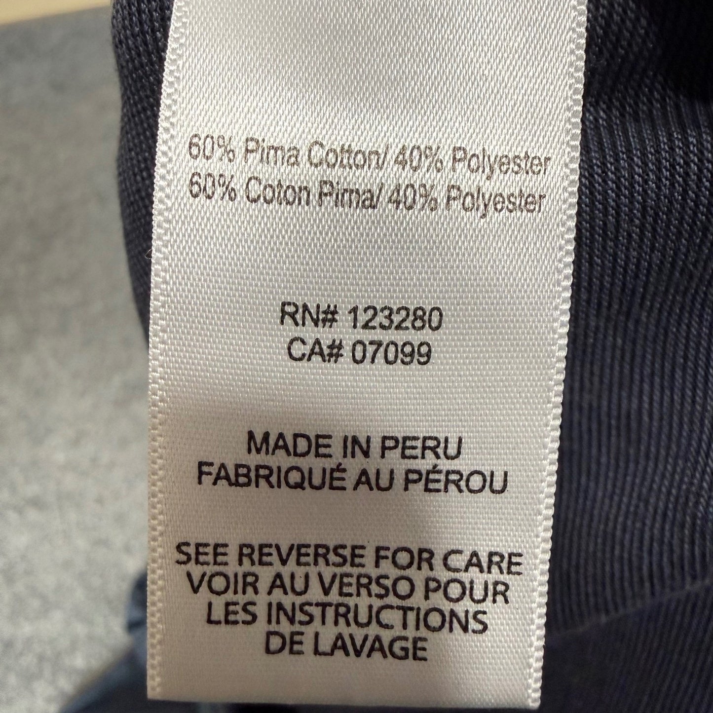 Travis Mathew Mens Polo Shirt Medium Navy Blue Short Sleeve Pima Cotton Golf