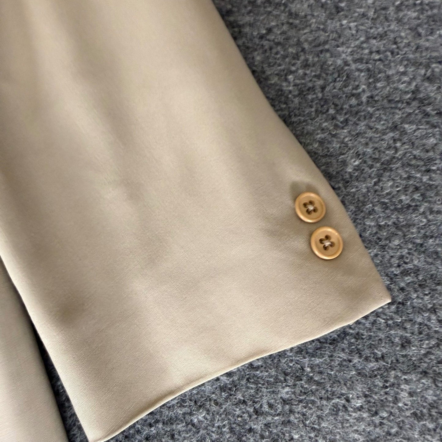 Ralph Lauren Purple Label Douglas Suit Jacket Mens 44L Beige 100% Wool Blazer