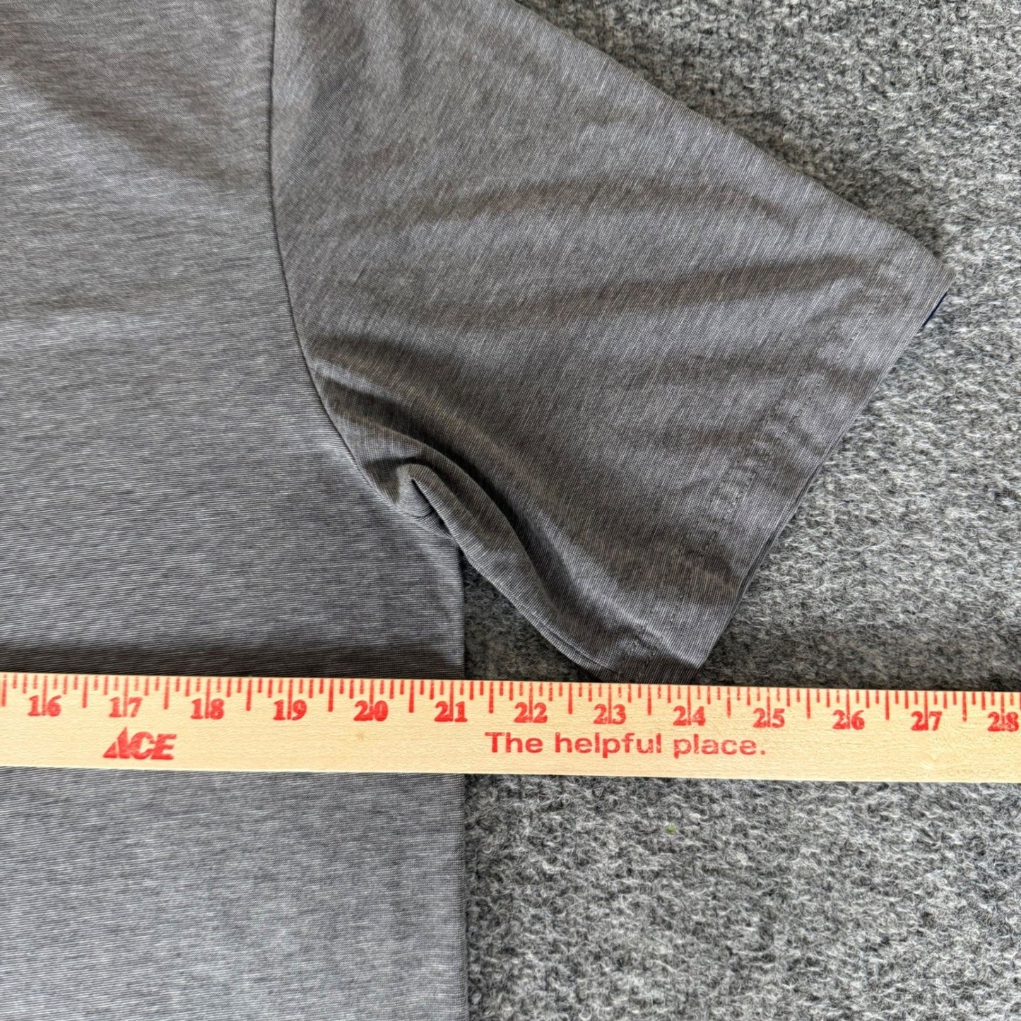 Criquet Mens Medium Gray Pima Cotton Performance Polo Shirt Short Sleeve Golf