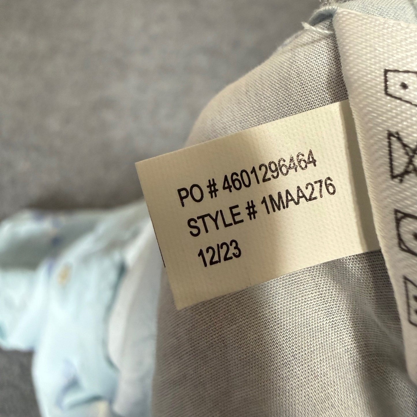 Travis Mathew Hawaiian Shirt Mens Large Blue Floral Short Sleeve Button Up Golf