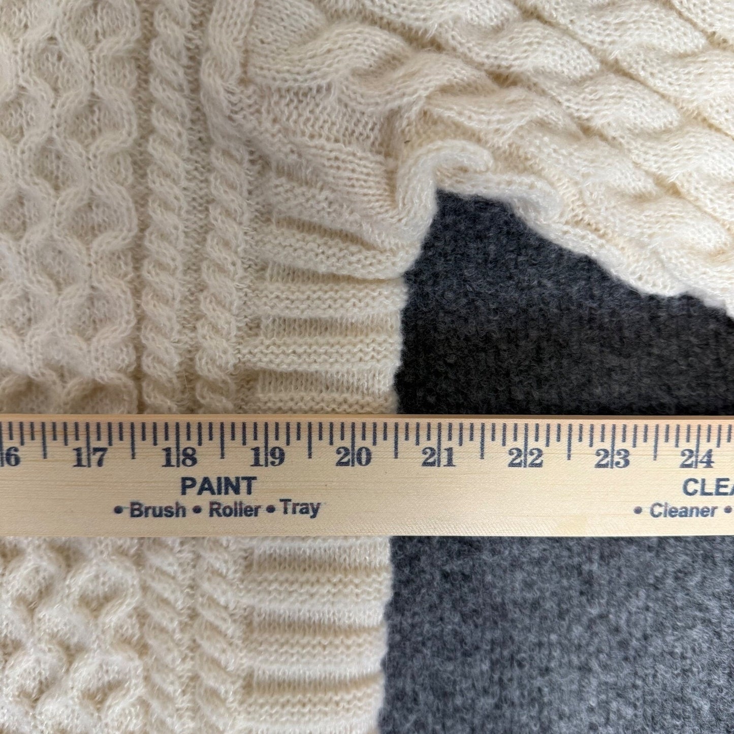 Aelfric Eden Sweater Pullover Fisherman Cable Knit Chunky Ivory Men's Medium