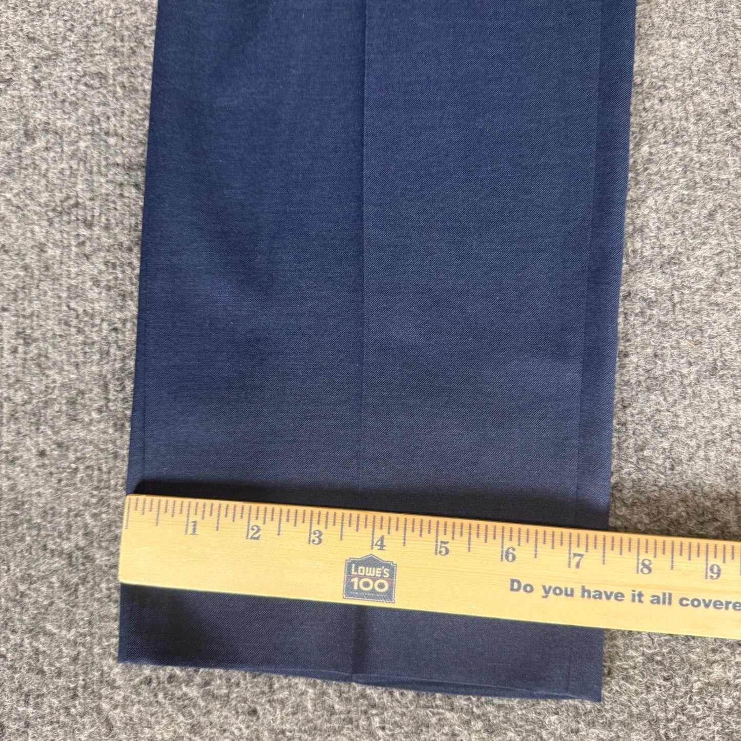 Calvin Klein Mens Slim Fit Dress Pant Navy Blue Flat Front Trousers 34x28 Casual