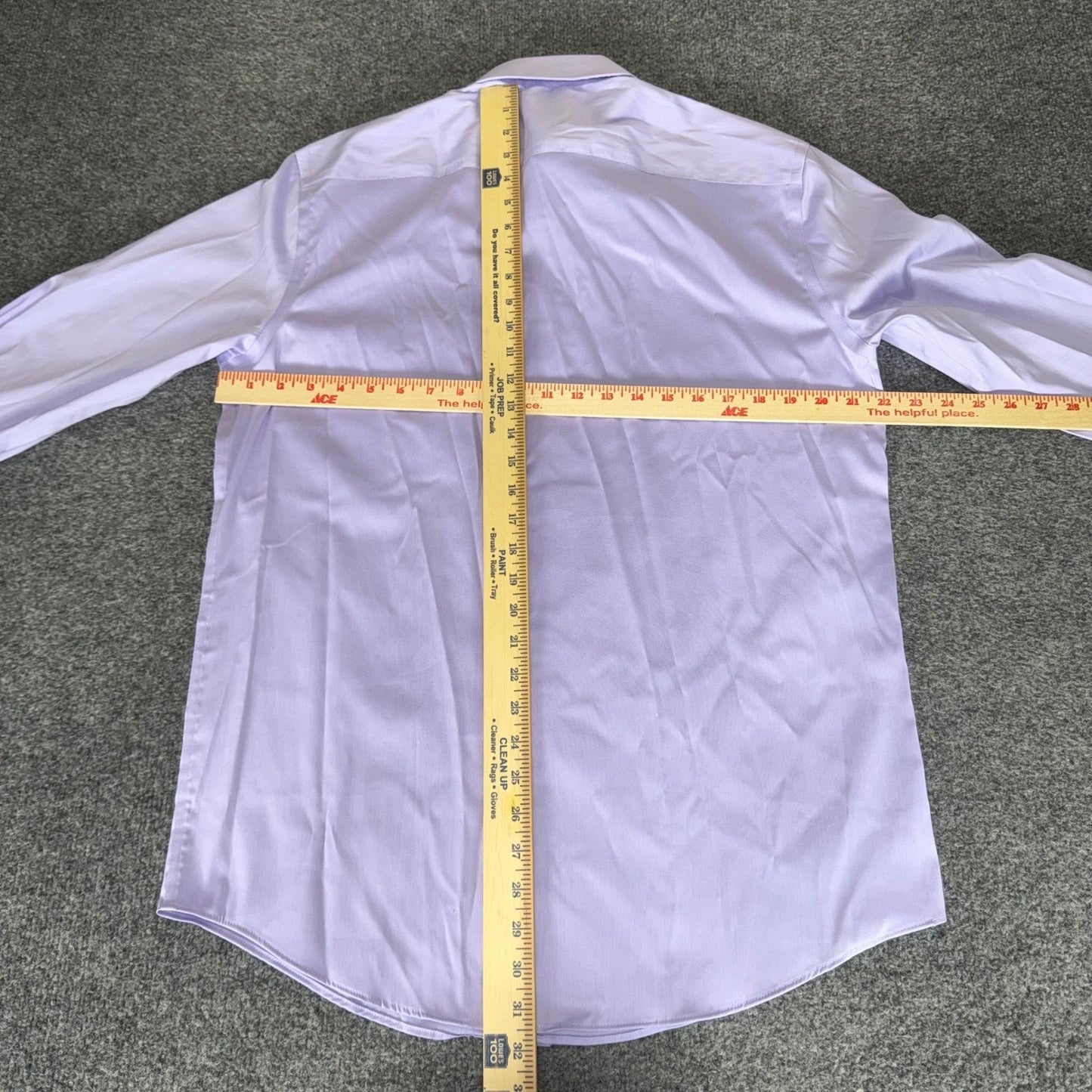 Van Heusen Mens M Regular Fit Stretch Dress Shirt Lavender 15-15.5 34/35 NEW