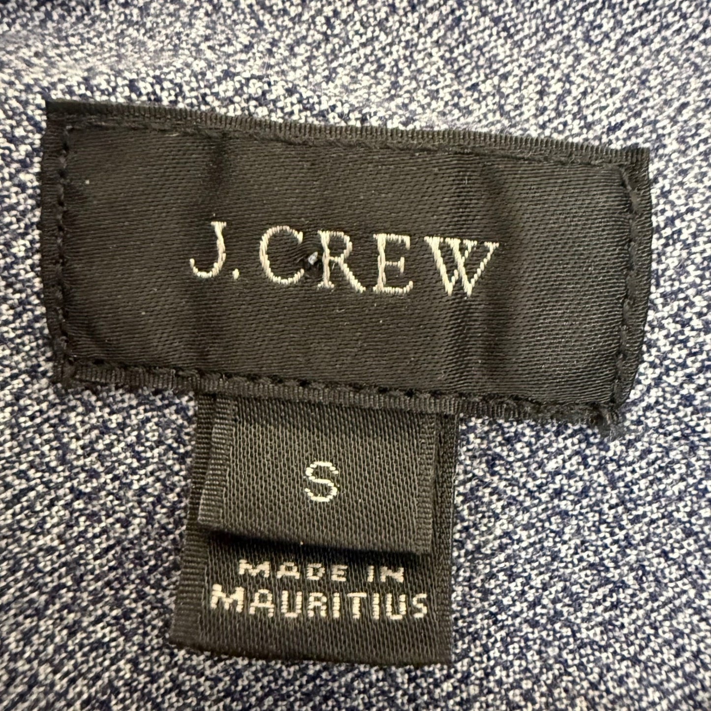 J.Crew Mens Small Blue Cotton Long Sleeve Button Down Shirt Pocket Casual