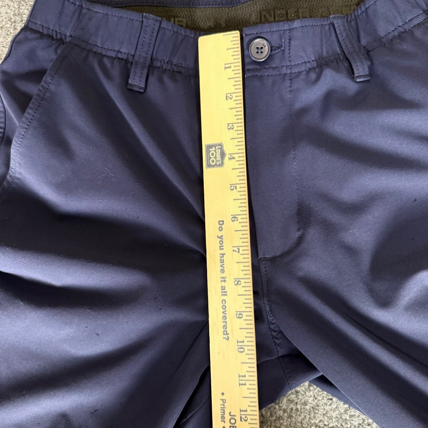 Under Armour Mens Golf Chino Pants Navy Blue 32x30 (Fits 30x29) Stretch Athletic