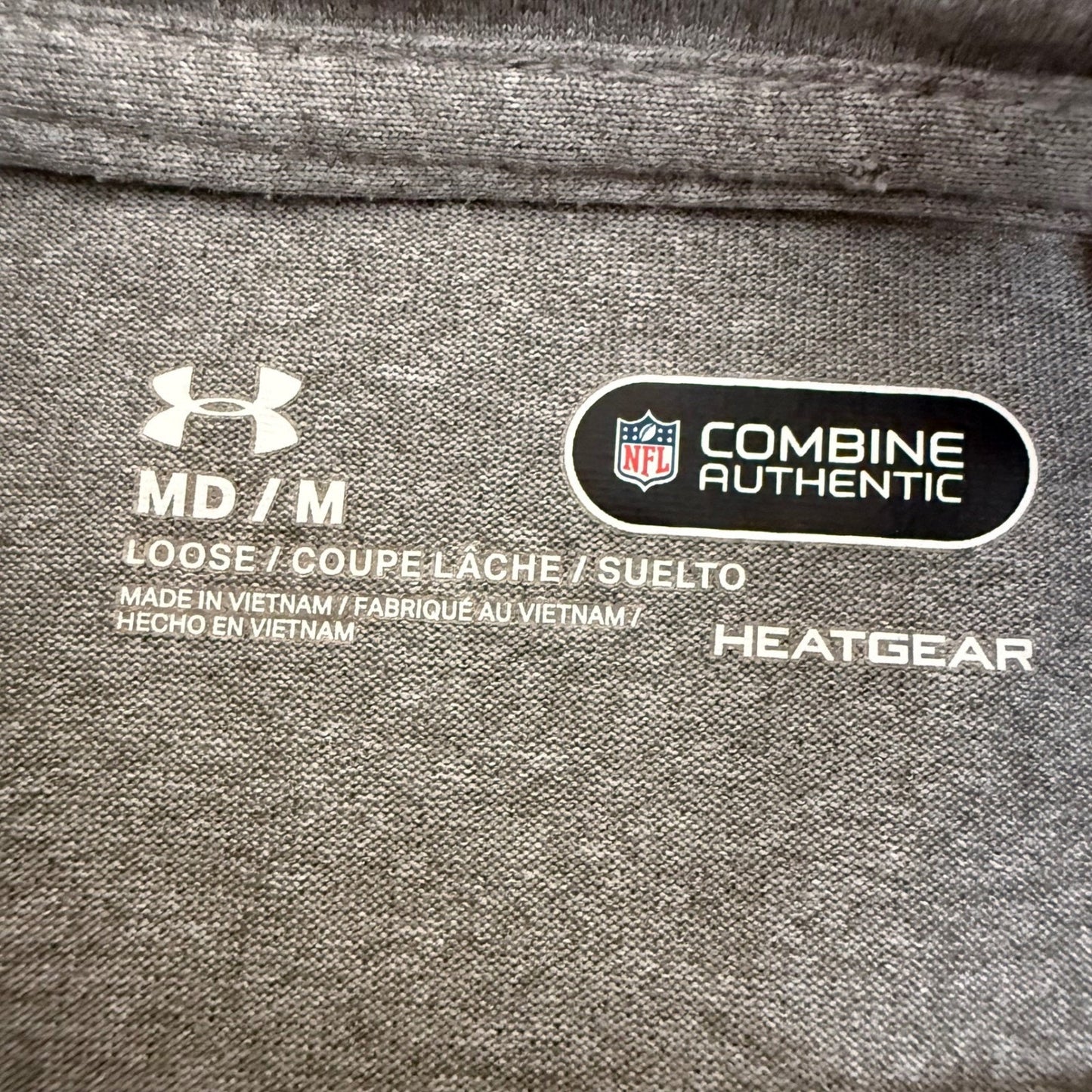Under Armour Green Bay Packers NFL Combine HeatGear 1/4 Zip Gray Mens Medium