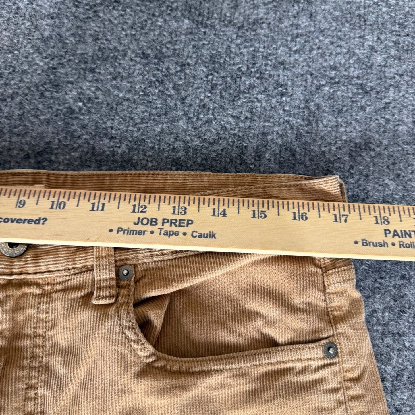 J.Crew 770 Straight Fit Corduroy Pants Mens 33x32 (34x31) Tan Brown Cotton