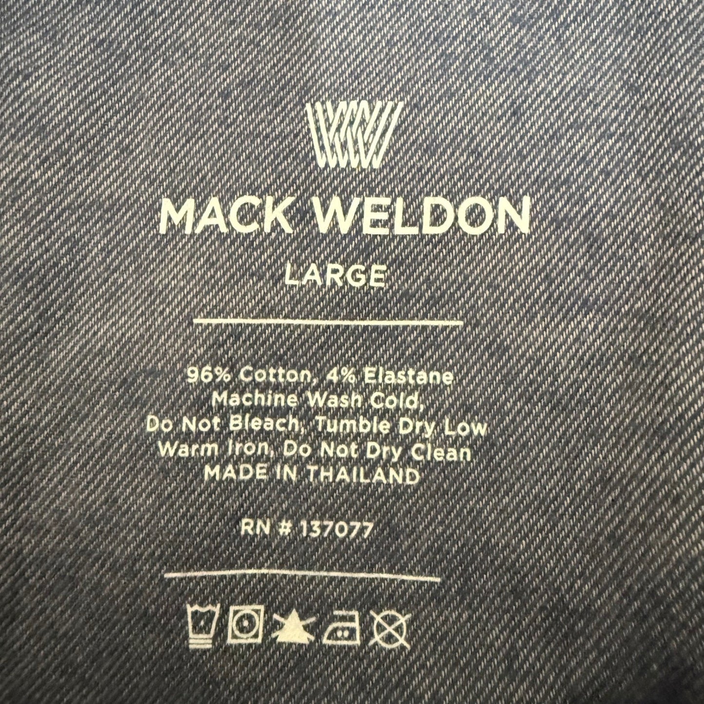 Mack Weldon Jogger Pants Mens Large 32x29 Blue Athletic Casual Lounge Drawstring