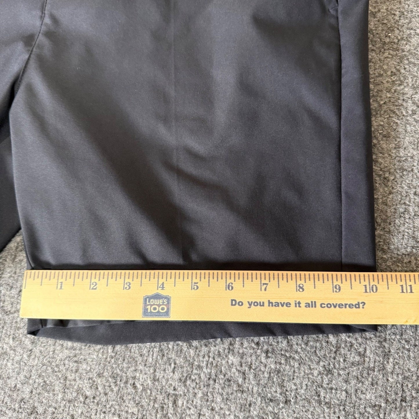 BYLT Shorts Mens 34 Black Chino Casual Golf Flat Front Streetwear Everyday